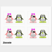 Jongen en meisjes Pinguins Sticker (Vel)