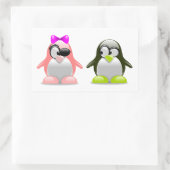 Jongen en meisjes Pinguins Sticker (Tas)