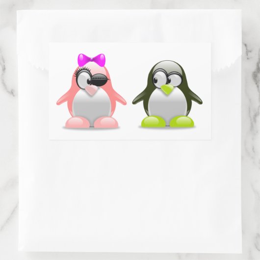 Jongen en meisjes Pinguins Sticker (Tas)