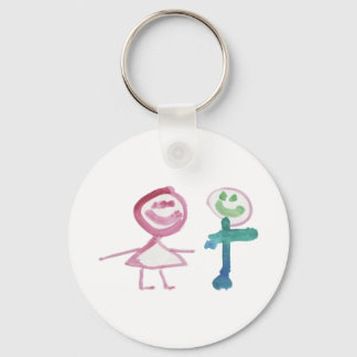 Jongen en meisjes sleutelhanger