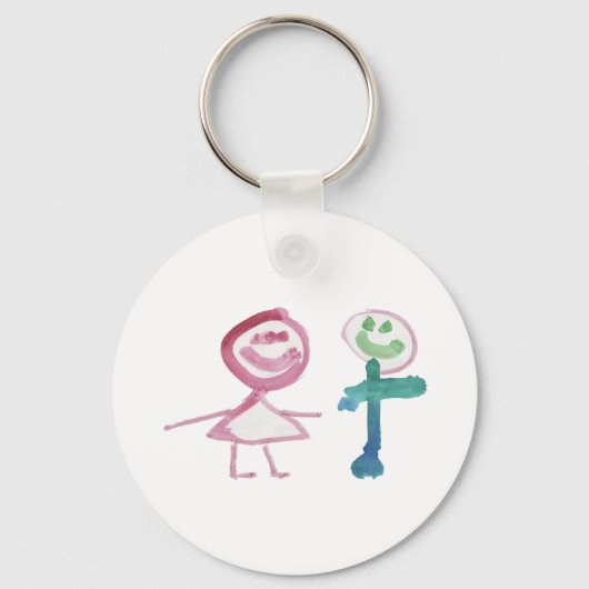 Jongen en meisjes sleutelhanger (Voorkant)