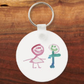 Jongen en meisjes sleutelhanger (Voorkant)