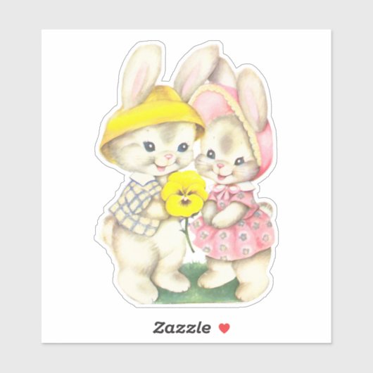 Jongen en meisjes Sticker Bunnies (Vel)