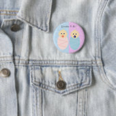 Jongen en meisjes tweelingen grootmoeder Button (In situ)