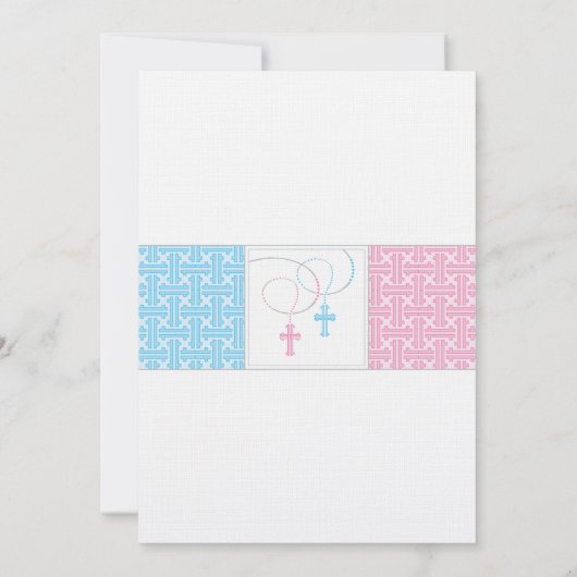 Jongen- en meisjesbaptisme en -bevestiging kaart (Achterkant)