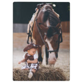 Jongen en paarden klembord (Achterkant)