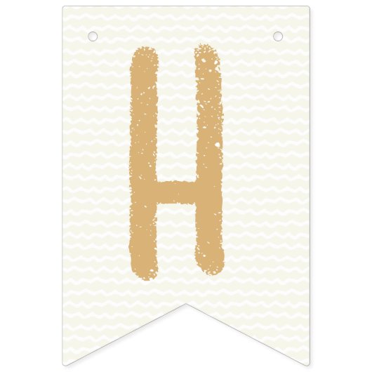 Jongen en Pony verjaardagsfeest, Happy Birthday Vlaggetjes (Tweede vlag)