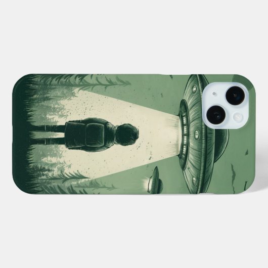 Jongen en UFO  Case-Mate iPhone Case (Achterkant (horizontaal))