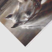 Jongen en Witte Paard Decoupage Tissuepapier (Detail)