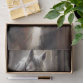 Jongen en Witte Paard Decoupage Tissuepapier (Geschenk)