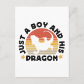 Jongen en zijn baarddraken reptiel liefhebber cita briefkaart (Voorkant)