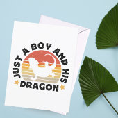 Jongen en zijn baarddraken reptiel liefhebber cita briefkaart