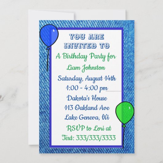 Jongen en zijn hond eerste verjaardag kaart (Achterkant)