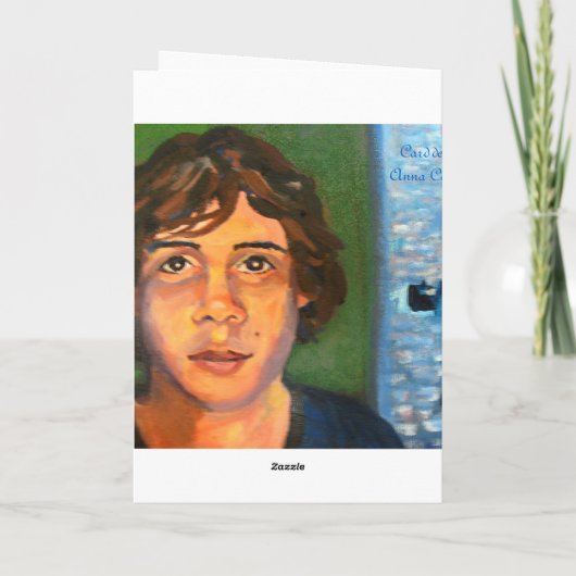 Jongen en zijn mum kaart (Achterkant)