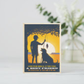 Jongen en Zijne hond Briefkaart (Staand voorkant)