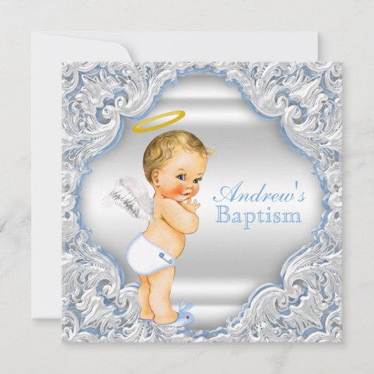 Jongen Engelendoop Kaart (Voorkant)