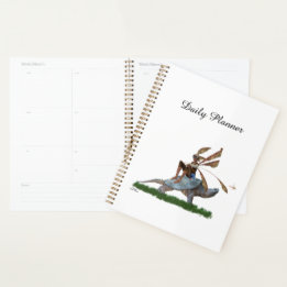 Jongen Fairy Riding Op Turtle Dagelijkse Planner