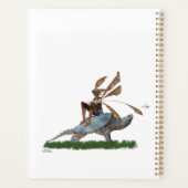 Jongen Fairy Riding Op Turtle Dagelijkse Planner (Achterkant)