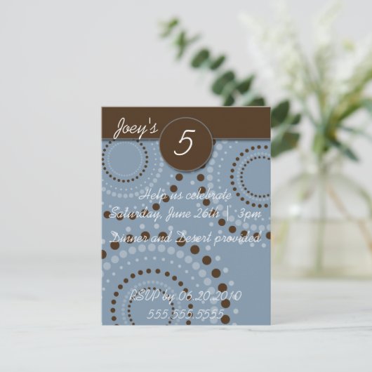 Jongen-feest-uitvindingen Kaart (Staand voorkant)