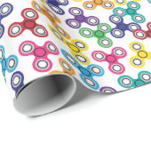 Jongen Fidget Spinner Birthday Party Cadeaupapier (Rol Hoek)