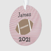 Jongen Football Jaar in Review Ornament (voorkant)