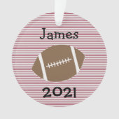 Jongen Football Jaar in Review Ornament (voorkant)