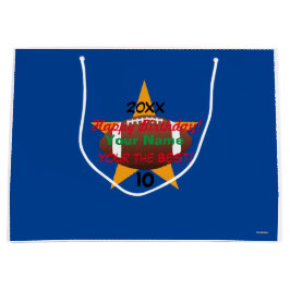 Jongen Football Theme Persoonlijke Gift Bag HAMbyW Groot Cadeauzakje