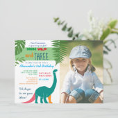 Jongen Foto 3e Verjaardag Kaart (Staand voorkant)