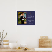 Jongen Foto eerste communistische marinier Blue We Poster (Keuken)