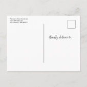 Jongen! Fotogeboorte van moderne Script Baby Aankondigingskaart (Achterkant)