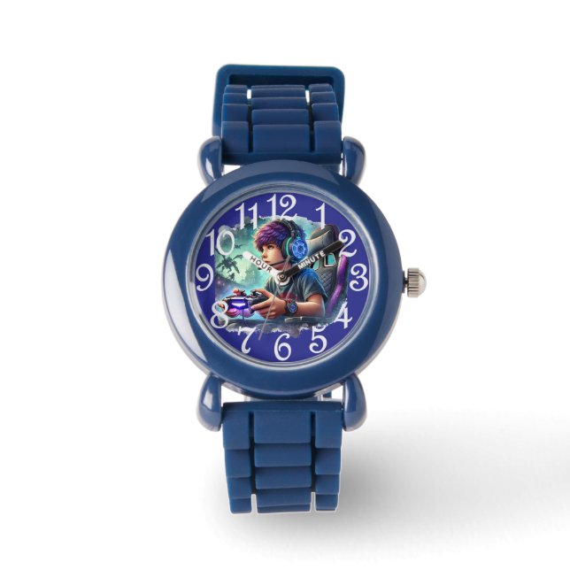 Jongen Gamer Horloge (Voorkant)