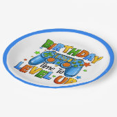 Jongen Gamers Verjaardag Papieren Bordje (Gekanteld)