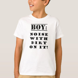 Jongen: Geluid met vuil erop T-shirt