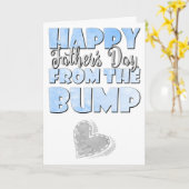 Jongen, gelukkige eerste Vaderdag uit de buik Kaart (Gele Bloem)