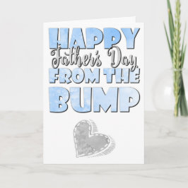 Jongen, gelukkige eerste Vaderdag uit de buik Kaart
