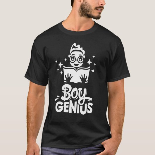 Jongen Genius Terug naar school Happy First Day Sc T-shirt (Voorkant)