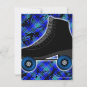 Jongen Gepersonaliseerde Rolschaatsen Party uitnod Kaart (Achterkant)