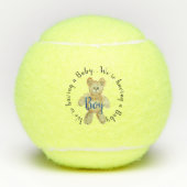 Jongen Geslacht onthullen Tennis Ball met Teddy Be Tennisballen (Voorkant)