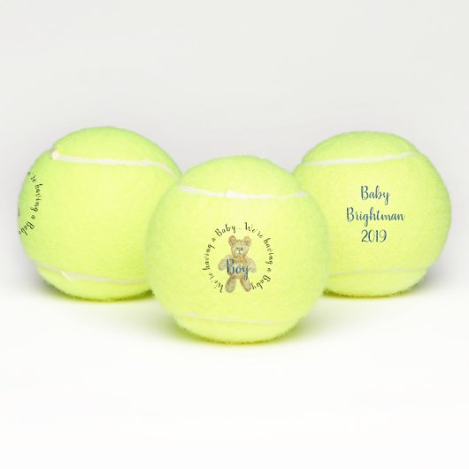 Jongen Geslacht onthullen Tennis Ball met Teddy Be Tennisballen (Multi)