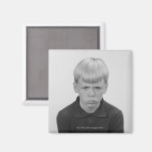 Jongen gezichtsuitdrukkingen magneet (Voorkant / Achterkant)