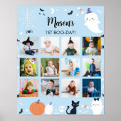 Jongen Ghost Eerste Jaar Foto Mijlpaal teken Poster (Voorkant)