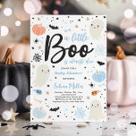 Jongen Ghost Little Boo is een Halloween Baby show Kaart<br><div class="desc">Jongen Ghost Little Boo is due Halloween Baby shower Invitation Alle design zijn © PIXEL PERFECTION Party LTD</div>