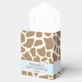 Jongen Giraffe Baby shower Favor Box Bedankdoosjes (Geopend)