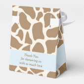 Jongen Giraffe Baby shower Favor Box Bedankdoosjes (Achterkant)