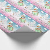 Jongen & Girl Twins - Snel Baby shower Gift Wrap Cadeaupapier (Hoek)