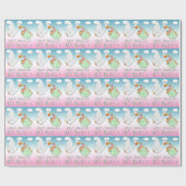 Jongen & Girl Twins - Snel Baby shower Gift Wrap Cadeaupapier (Vlak)