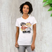 Jongen Giving A Girl Bloemen Vrouwen T-shirt