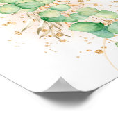 Jongen Gold Eucalyptus ballon Late Night Diapers Poster (Hoek)