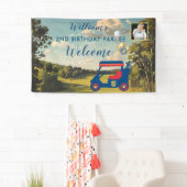 Jongen Golf Thema 2e Verjaardag Party Foto Spandoek (Insitu)