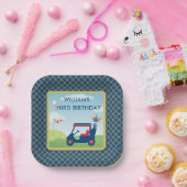 Jongen Golf Thema 3e Verjaardag Party Papieren Bordje (Feest)